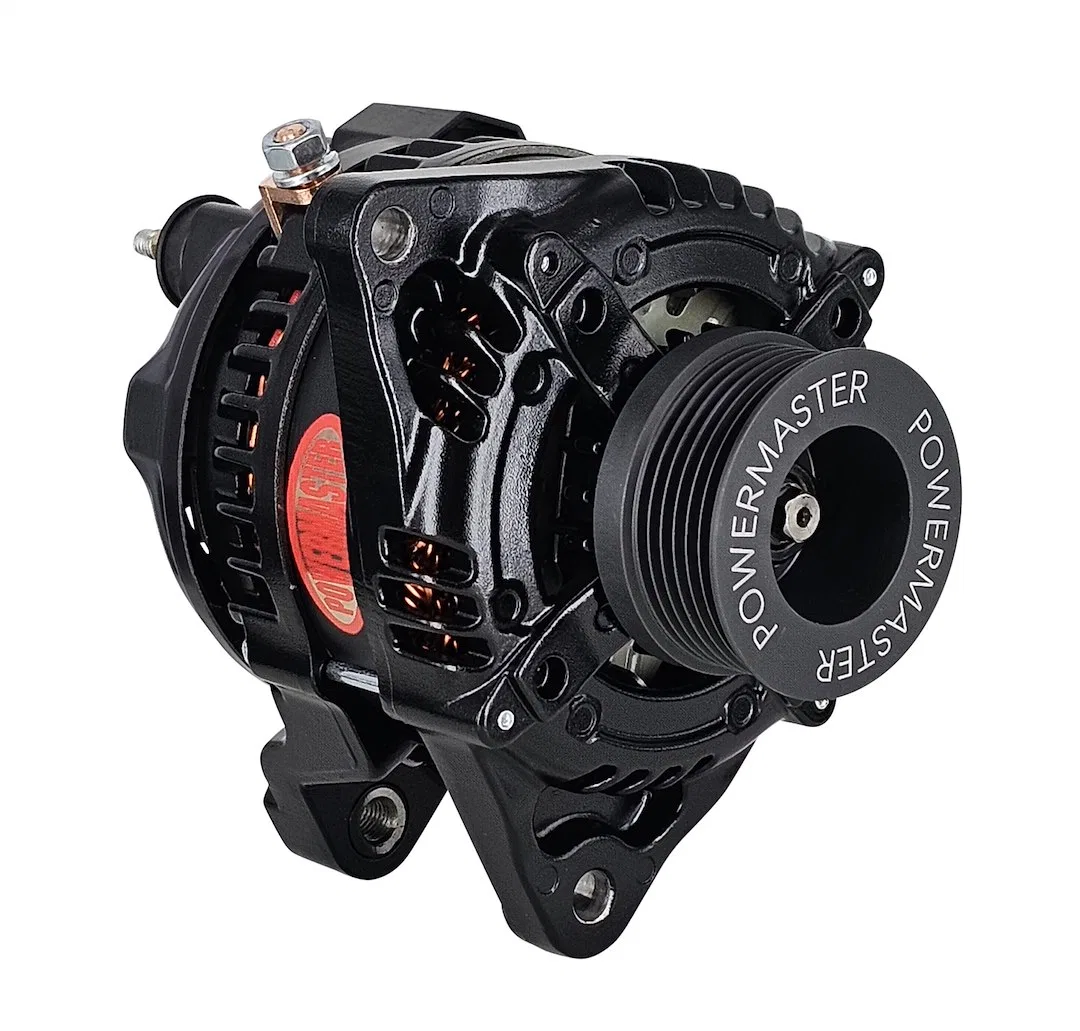 851626-2R-CCW – POWERMASTER Alternator/ Generator, Denso Style 6 Groove Solid Pulley Counter Clockwise 175 Amp Black